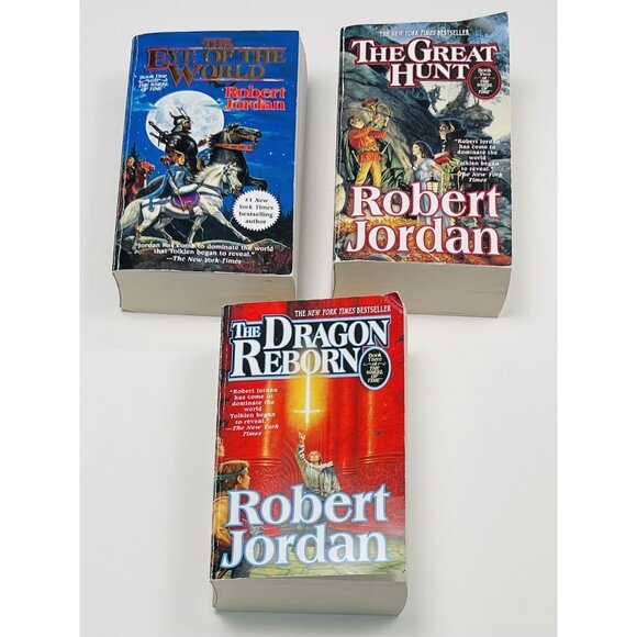 The Wheel of Time Series Books 1-3 1 2 3 by Robert Jordan Paperback Fantasy - Picture 1 of 4